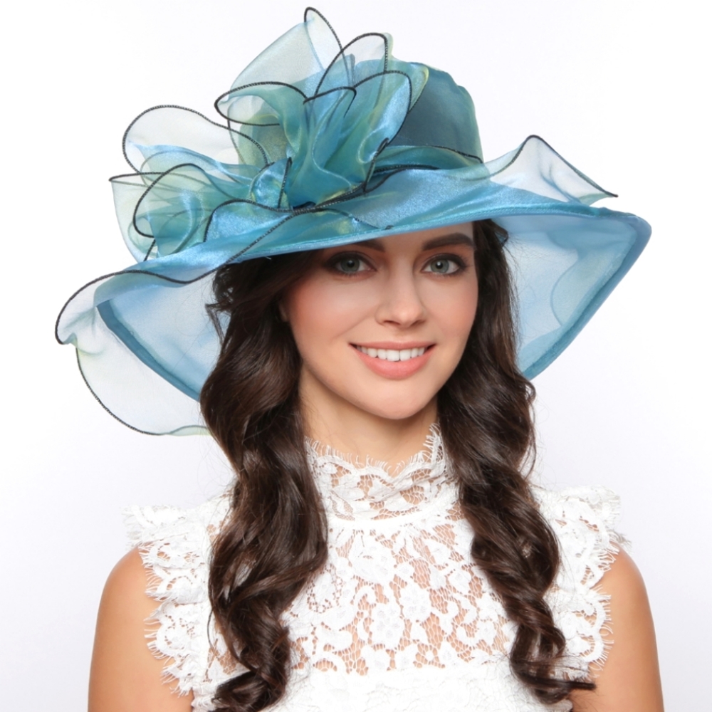 Beautiful Crushed Organza Hat Church Kentucky Derby Spring and Summer El…